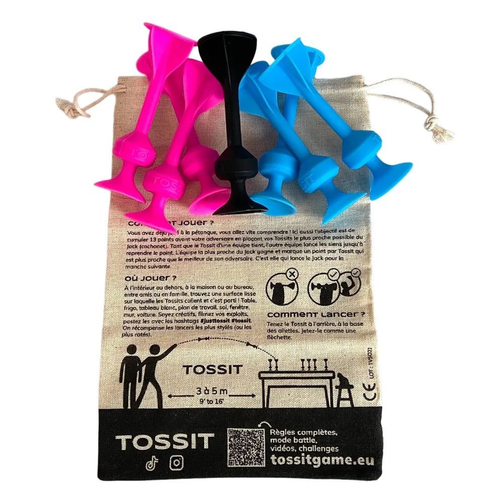Tossit - Rose/Bleu Jeu de lancer pour seniors