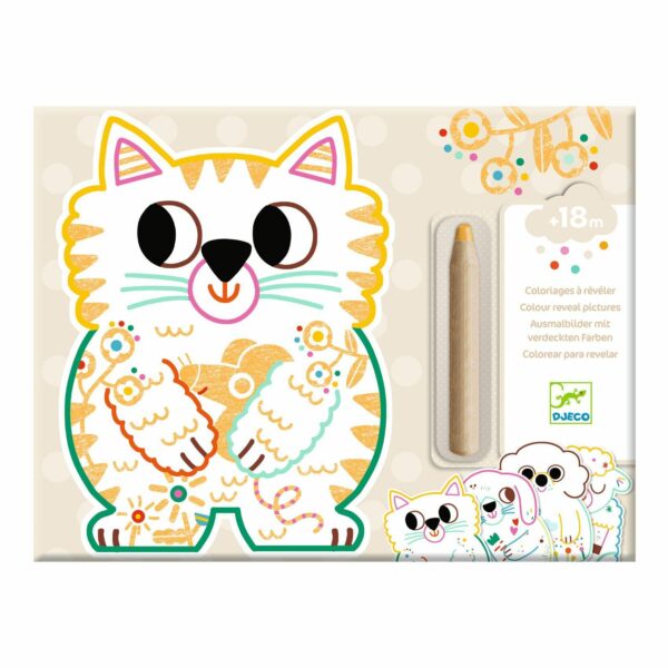 Coloriages à révéler - Animaux familiers