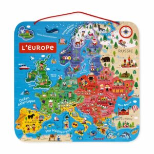 Puzzle Carte d’Europe Magnétique (bois)