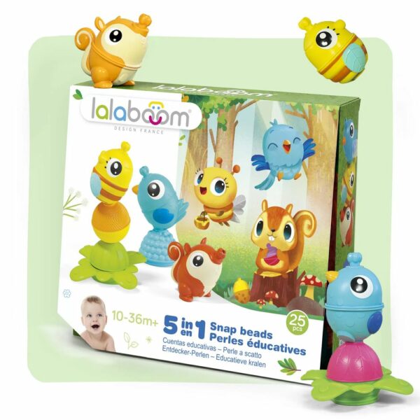 Coffret perles de motricité- Animaux de la forêt