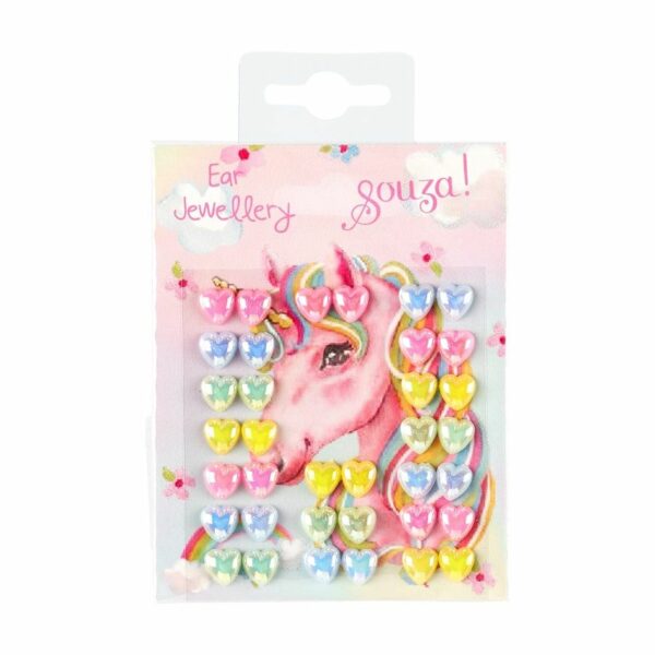 Boucles d'oreilles autocollantes - Licorne