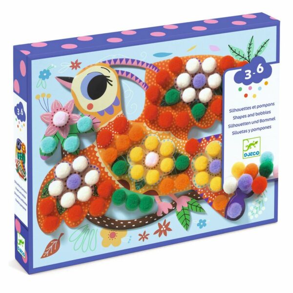 Collages pompons - Panachés