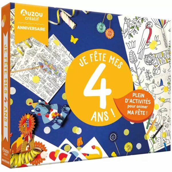 Coffret d'anniversaire - Je fête mes 4 ans !