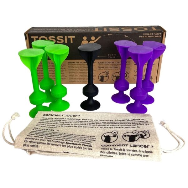 TOSSIT jeu Violet-Vert