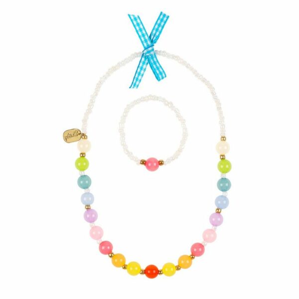 Collier & bracelet Elivia arc-en-ciel