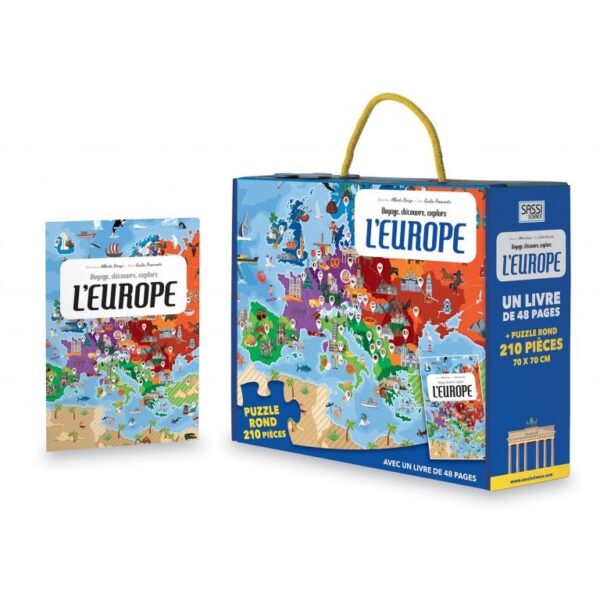 Puzzle Livre - L'Europe - 210 pcs