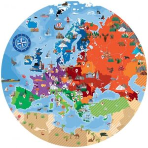 Puzzle Livre – L’Europe – 210 pcs