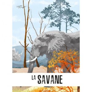 Puzzle Livre Savane – Le lion 3D