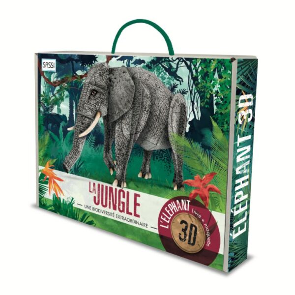 Puzzle Livre Jungle - L'éléphant 3D