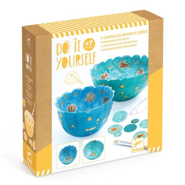 Coupelles en papier à créer - Dans la mer