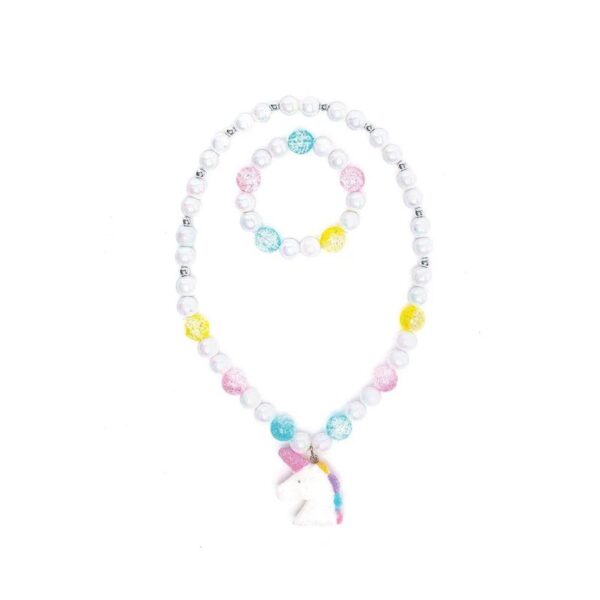 Collier et bracelet Licorne blanche