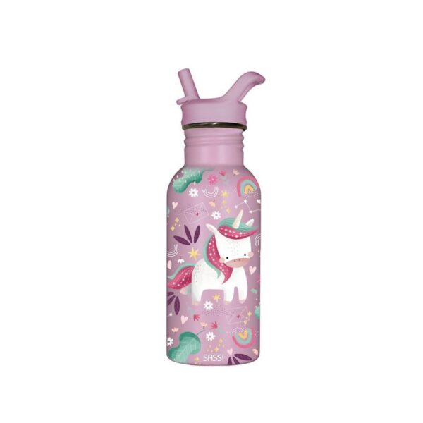 Gourde en inox 500 ml - Licorne