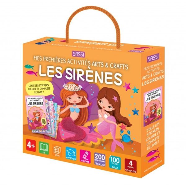 Les sirènes - Colle et colorie