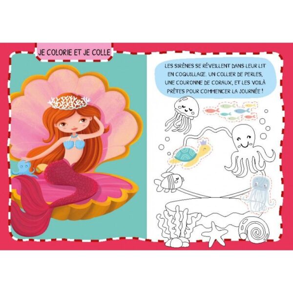 Les sirènes - Colle et colorie – Image 2