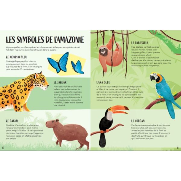 Puzzle + Livre - L'Amazonie 220pcs – Image 3