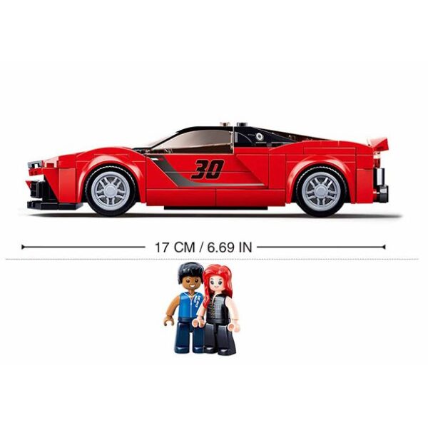 Voiture de couse italienne rouge - Sluban – Image 3