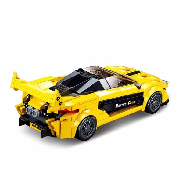 Voiture de couse anglaise jaune - Sluban – Image 2
