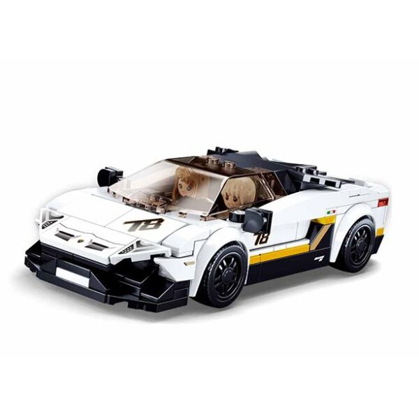 Voiture de couse italienne blanche - Sluban