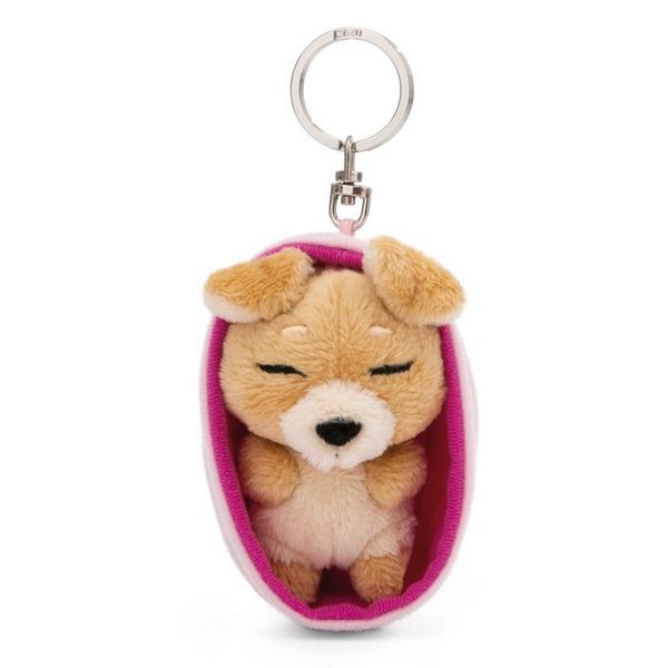 4012390499933-porte-cles-chiot-brun---sleeping-pets