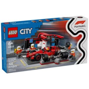 Arrêt au stand de F1 avec voiture Ferrari – Lego City