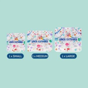 Set de 3 Pochettes pour Aliments – Espace