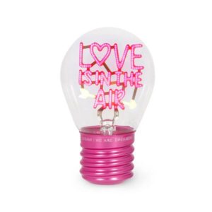 Lampe Décorative de Table en Forme d’Ampoule – Love is in the Air
