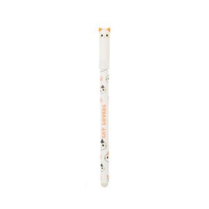 Stylo à encre gel effaçable – Chat Blanc