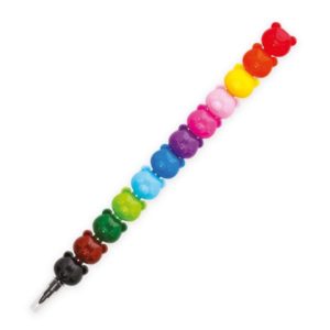 Crayons de couleur empilables – 12 pcs – petits ours