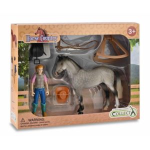 Figurine cavalière et accessoires – Collecta