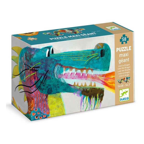 3070900071704-puzzle-maxi-geant---leon-le-dragon---58-pcs