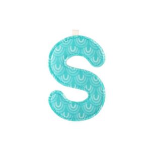 Lettre en tissu S – Arc-en-ciel