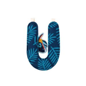 Lettre en tissu U – Réversible