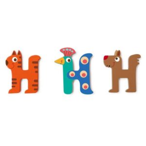 Lettre en bois – H