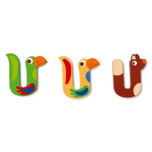 Lettre en bois – U