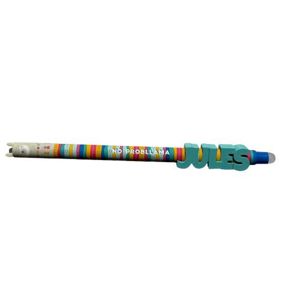 2000000001883-prenom-personnalise-pour-stylo-effacable--4-pcs--bleu-turquoise