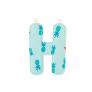 Lettre en tissu H – Reversible