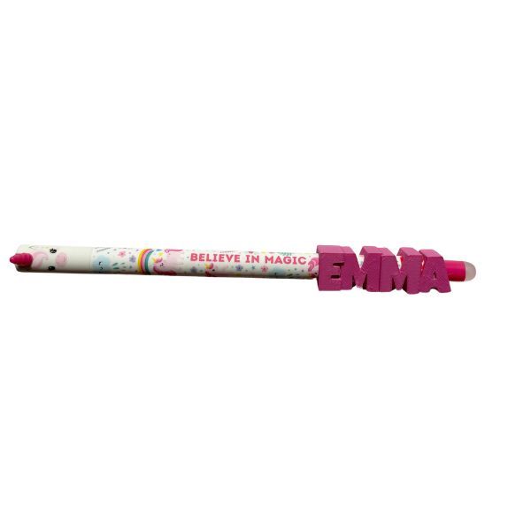 2000000001920-prenom-personnalise-pour-stylo-effacable--4-pcs--rose-fuchsia