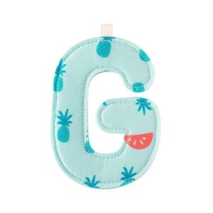 Lettre en tissu G – Ananas