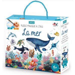 Puzzle magique à l’eau. La mer