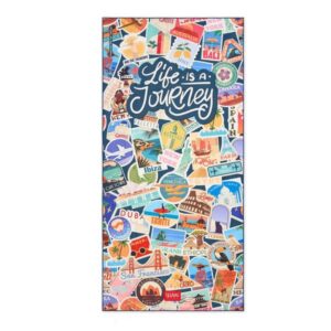 Serviette de Plage Travel Stickers