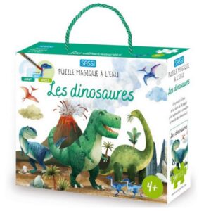 Puzzle magique à l’eau. Les dinosaures