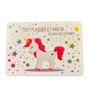 Carte Tout plaquer et partir…élever des licornes !
