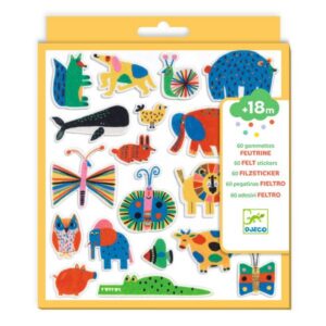 60 gommettes en feutrine – Des animaux partout !