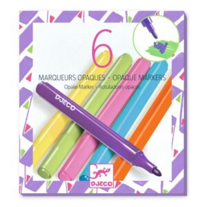 Set de 6 marqueurs opaques – Années 80