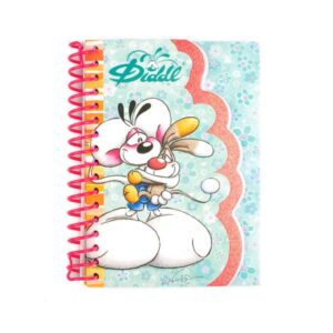 Carnet forme Bleu ou RoseA6 Diddl