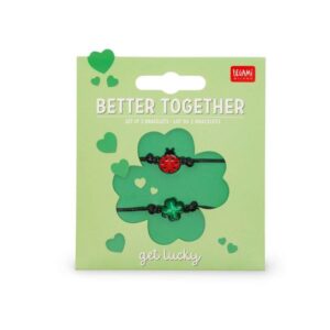 Set de 2 Bracelets – Coccinelle et trèfle