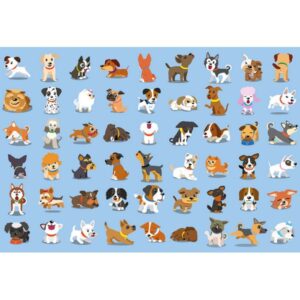 Puzzle Chiens + stickers