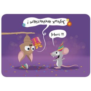 Carte Un anniversaire renversant