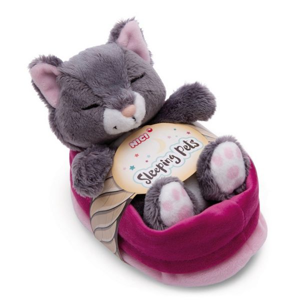 4012390497465-chat-gris-dans-son-panier-rose---sleeping-pets