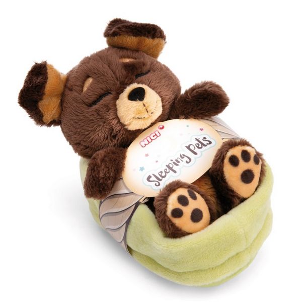 4012390497489-chien-brun-dans-son-panier-vert---sleeping-pets